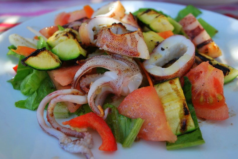 Squid, sardines & Salad (4)