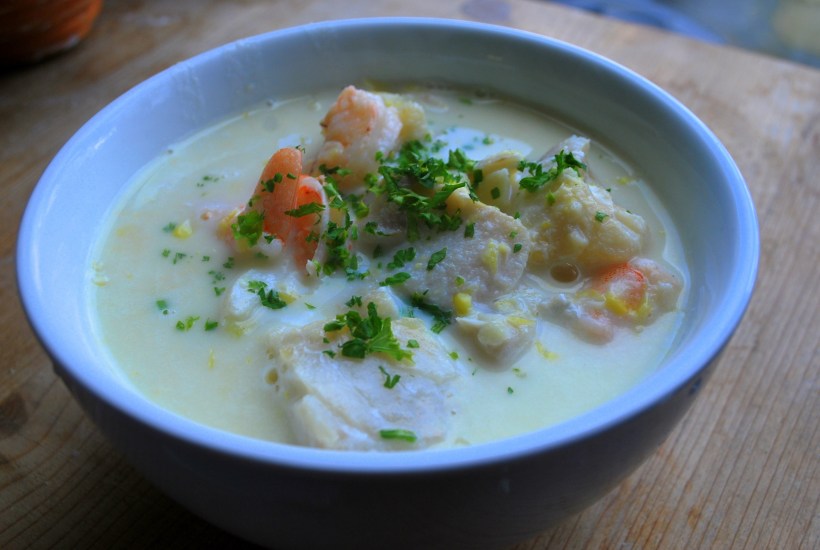 Smoked Haddock & Prawn Chowder (3)