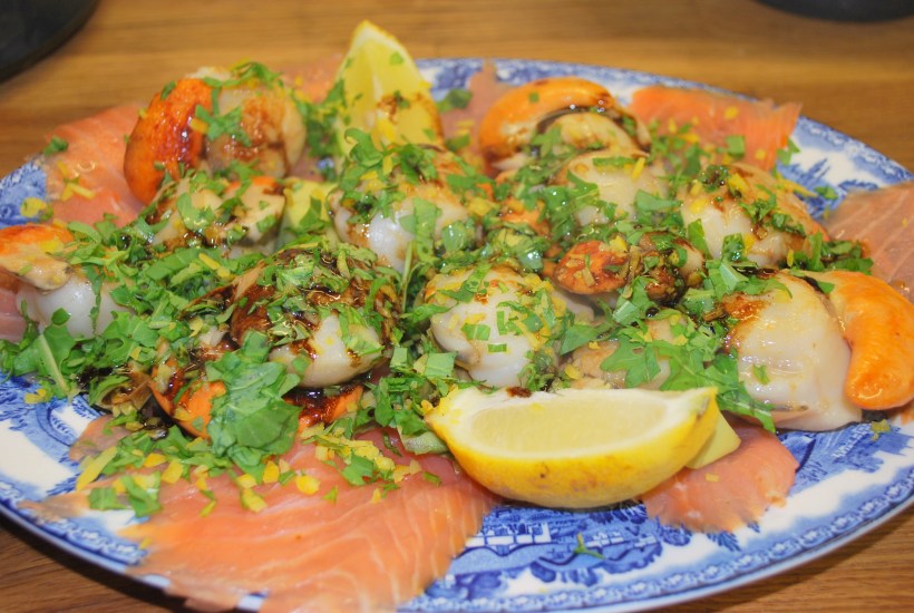 Scallops & Salmon iwth Lemon & Rocket 002